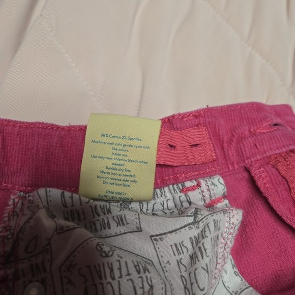 Kids Pink Corduroy Jeans sz 12 - Picture 5 of 5